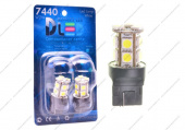 Светодиод DLED W21W - T20 - 7440 - W3x16d - 13 SMD 5050 (Красная) (1412)